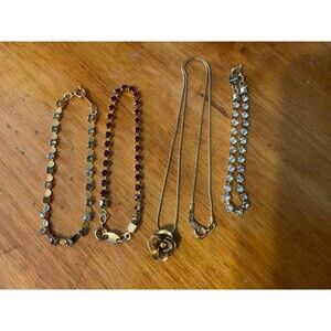 Avon Lot. 15” 14k GF Rose necklace